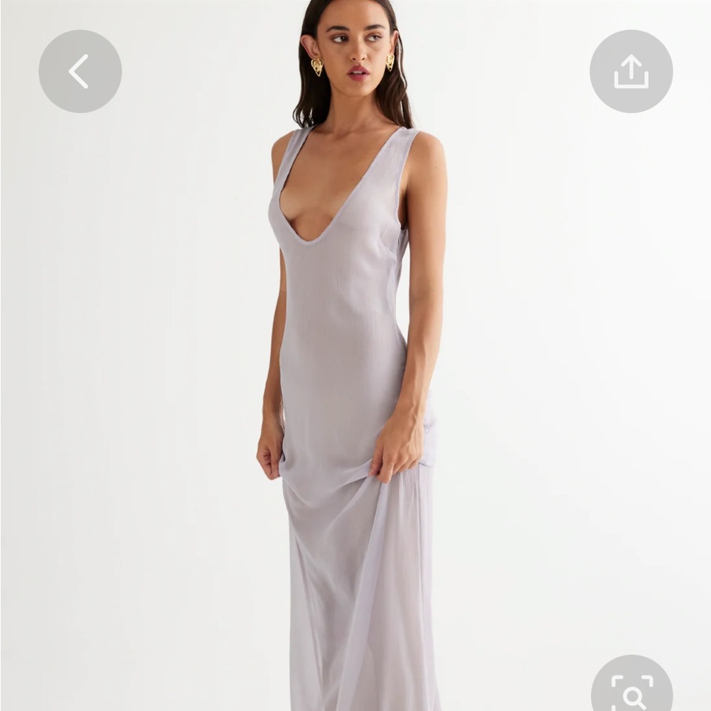 Like new Pia Mance x Lioness Malibu dress in Cool grey